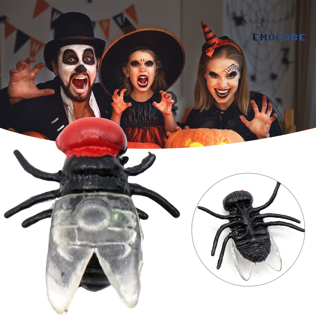 Bộ 20 Mô Hình Con Ruồi Mini Chống Bay Độc Đáo Trang Trí Tiệc Halloween