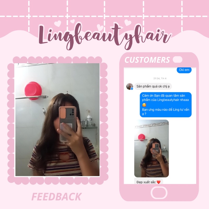 Thuốc nhuộm tóc màu NÂU CHOCOLATE, không tẩy tóc lên từ nền đen tự nhiên