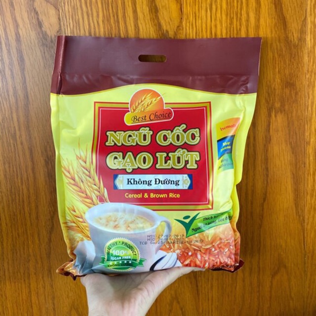 Ngũ cốc Gạo Lứt không đường ăn kiêng Best Choice 540gr (18 gói x 30gr)