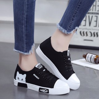 Giầy thể thao nữ mèo đen