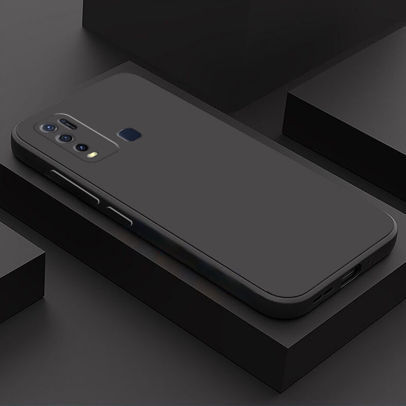 Ốp Điện Thoại Silicone Mềm Màu Trơn Cho Vivo Y20 20I 15S 33S 11 21T 21 15 12 V11 V11i S1 Pro Y12A 12S 10 50 30 91C V9 85 20S