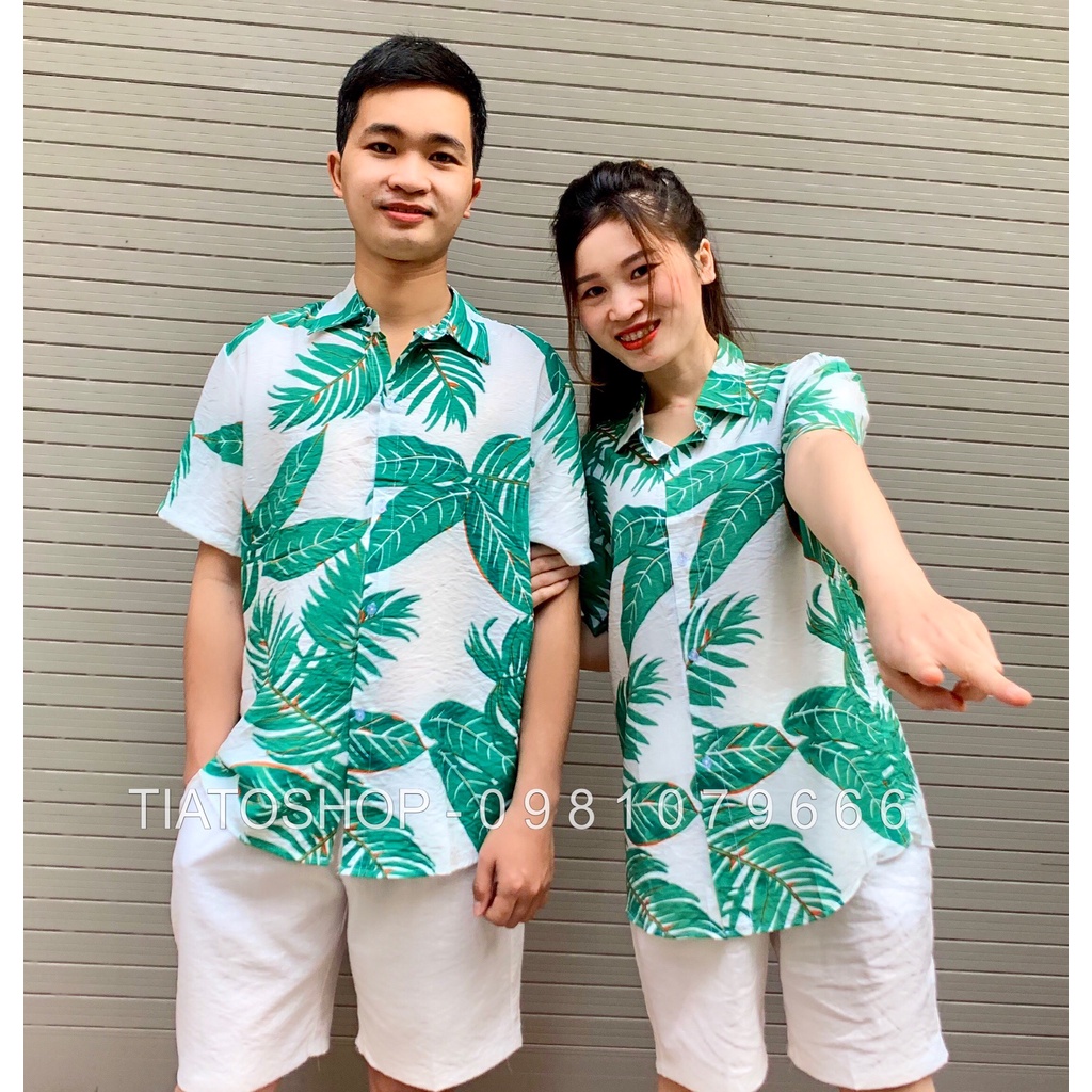 Sơ mi nhóm, sơ mi đi biển, áo lớp, đồng phục du lịch, thời trang đi biển, áo hawaii