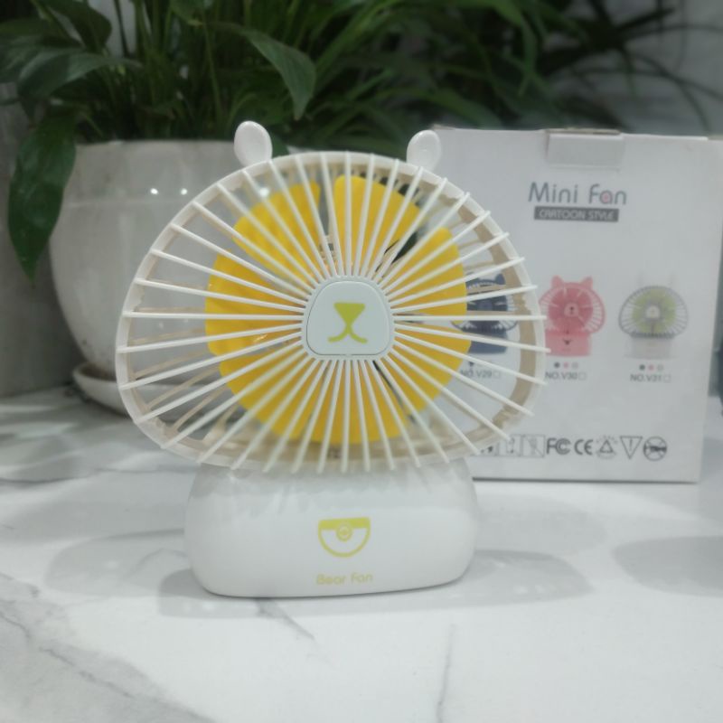 Quạt tích điện cầm tay mini hình thú