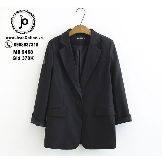 Bigsize Nữ - Áo Khoác Vest (MS: 9468) - áo blazer big size - áo khoác ngoại cỡ - blazer công sở