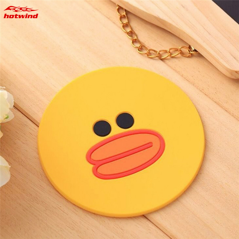 Miếng lót cốc bằng silicon chống trượt/nóng kiểu hoạt hình dễ thương