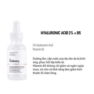 ( Chuẩn Auth giá rẻ ) SERUM THE ORDINARY HYALURONIC ACID 2% + B5 – Serum cấp nước và phục hồi