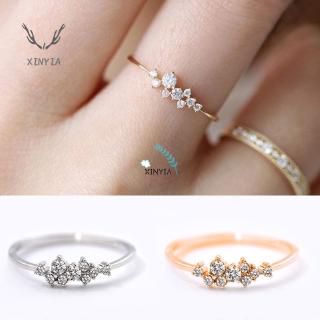 Nhẫn Mạ BạC 925 3 LớP ĐíNh Đá Sang TrọNg 18K-XY1