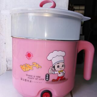 Nồi lẩu điện mini 18cm(tặng lồng hấp)