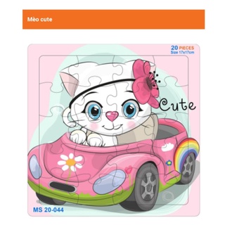 Bé mèo cute - bộ tranh xếp hình 20 mảnh xinh xắn
