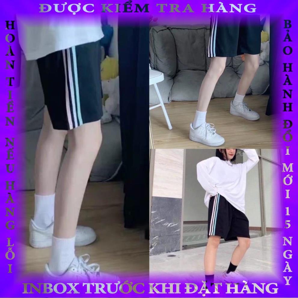 Quần Đùi Short 3 Sọc nữ KA Closet có 2 size M và L, chất thể thao không xù buiduc