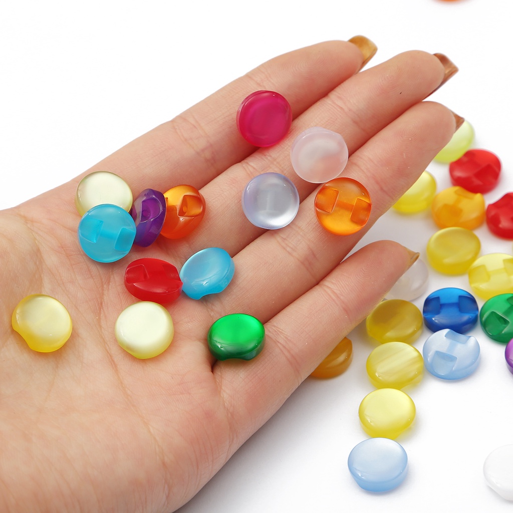 Set 50 Cúc Áo Hình Mèo Nhiều Màu Sắc Xinh Xắn