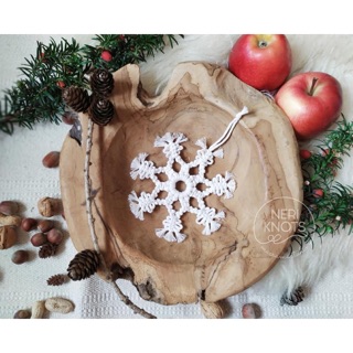 Bông tuyết Macrame trang trí noel