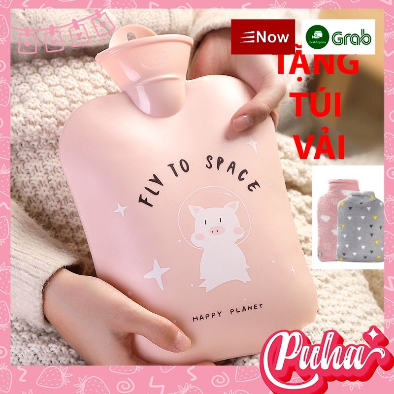 Túi chườm nóng lạnh đa năng 1300ml Puha, sưởi ấm bụng kinh, túi sưởi ấm puha nhiều mẫu