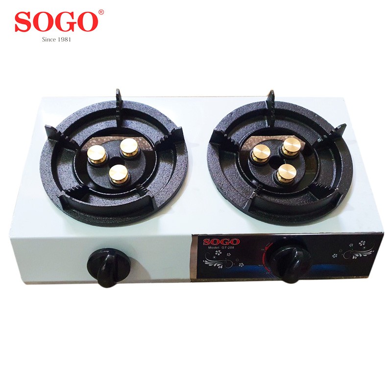 Bếp Khè Gas Bán Công Nghiệp SOGO 3 Đầu Đốt Các Loại Từ 1 - 4 Lò Chính Hãng BH 12T