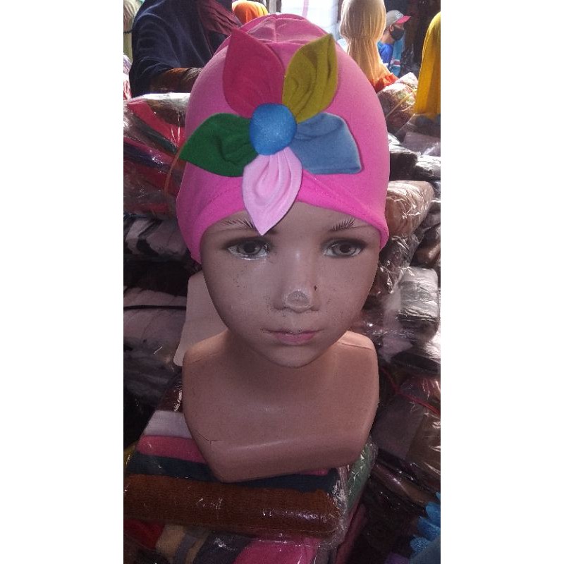 Khăn Turban Trùm Đầu Kiểu Dáng Xinh Xắn Cho Bé