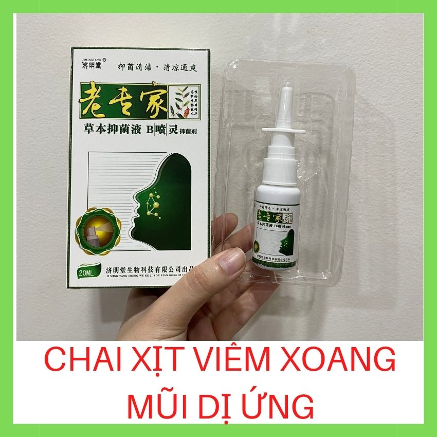 Chai Xịt Viêm Xoang Mũi Dị ứng hiệu quả, chai 20ml nội địa Trung