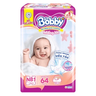 Bỉm Bobby sơ sinh NB1 (64-108 miếng)