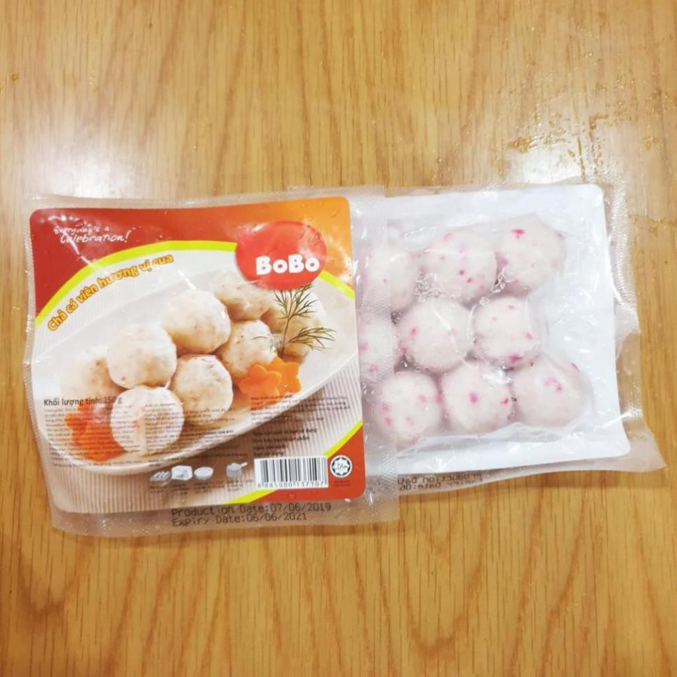 Cá Viên Trắng Cao Cấp Bobo Singapore - 1 túi 150g - 9 Viên