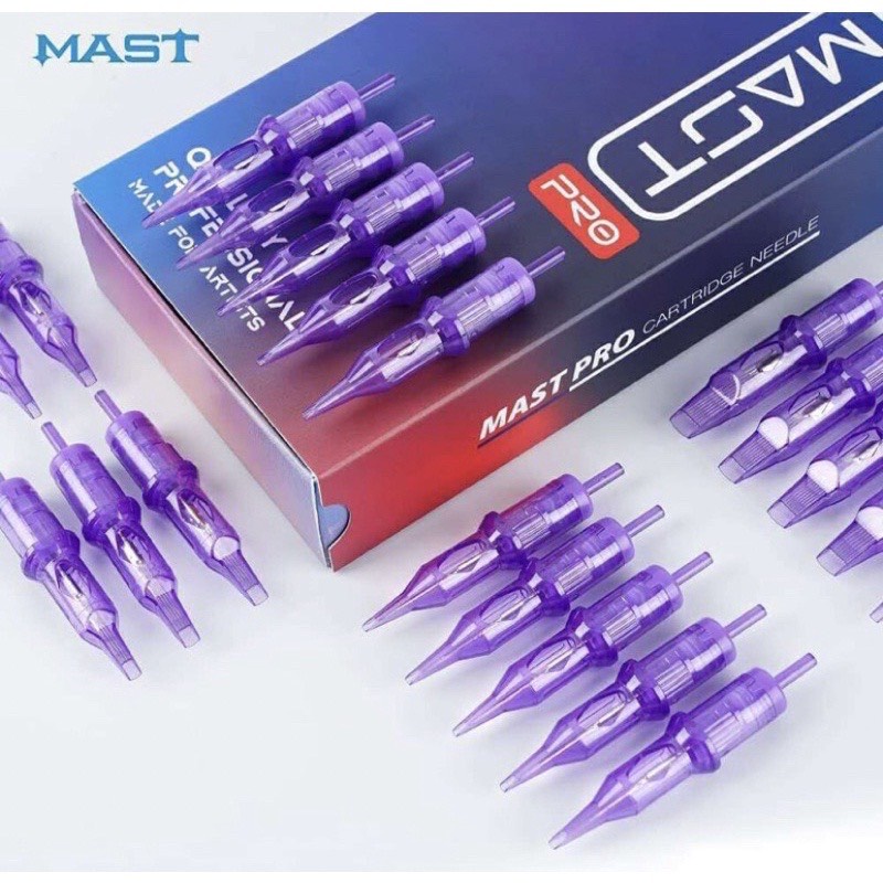 Kim Pen Mast Pro Chính Hãng , Kim Mast Tím Siêu Bén Chuyên Dùng Trong Phun Xăm(Hộp 10 Kim)