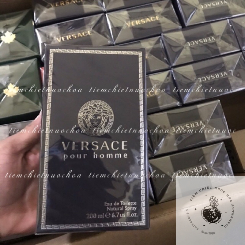 Nước hoa nam Versace Pour Homme For Men Edt 200ml fullbox