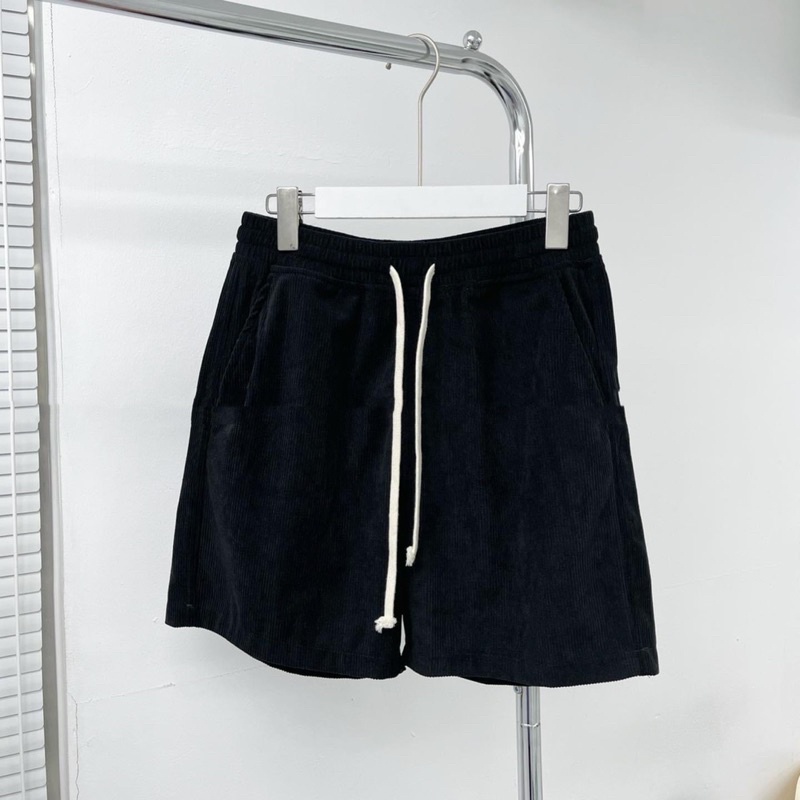 Quần short nhung tăm unisex 4 màu