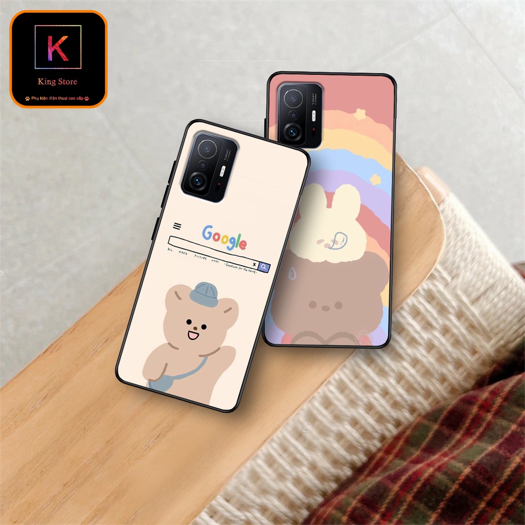 Ốp lưng Xiaomi Mi 11 5G - Xiaomi Mi 11T 5G - Xiaomi Mi 11T Pro 5G - Ốp in hình gấu bear ngộ nghĩnh