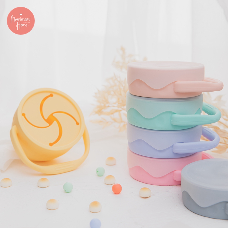 MAMIMAMIHOME Cốc đựng đồ ăn vặt nhiều màu sắc tùy chọn ngọt ngào có nắp