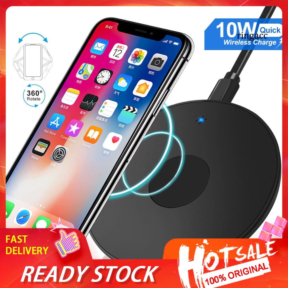 Đế Sạc Nhanh Không Dây 10w Cho Điện Thoại