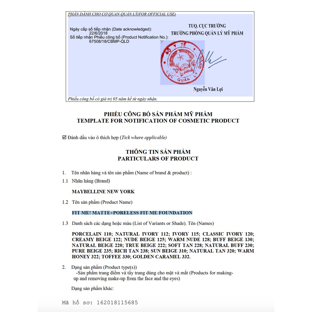 Kem Nền Maybelline Mịn Nhẹ Kiềm Dầu - Fit Me Maybelline New York Matte Poreless Foundation 30ml | BigBuy360 - bigbuy360.vn