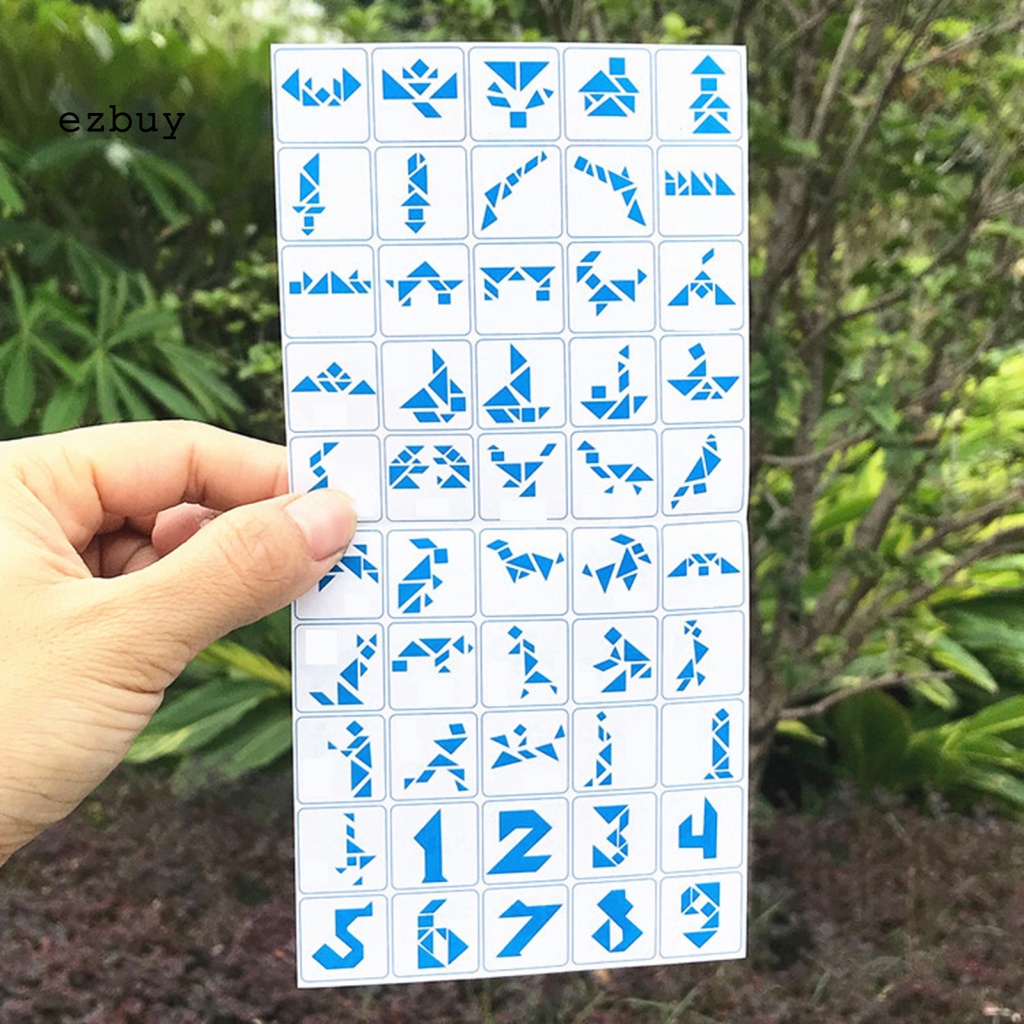 Bộ Đồ Chơi Xếp Hình Tangram Từ Tính Rèn Luyện Trí Thông Minh Cho Bé Mẫu Giáo