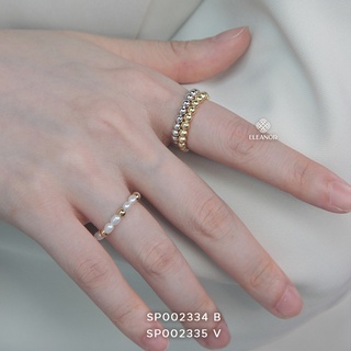 Nhẫn Bạc Nữ Eleanor Vòng Hạt Nhỏ Basic, Đơn Giản Cực Thời Trang