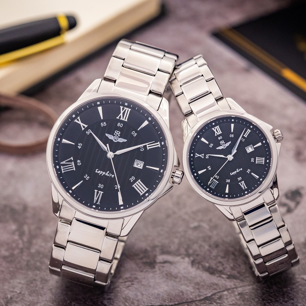 Đồng hồ nam nữ SRWATCH SL3006.1101CV &amp; SG3006.1101CV Mặt Kính Sapphire Chống Trầy Ch