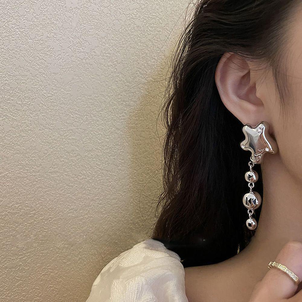 FORBETTER Bông Tai Dáng Dài Phong Cách Hàn Quốc Thời Trang Sang Trọng
