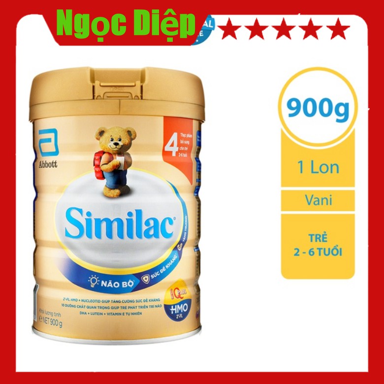 (CHÍNH HÃNG) Sữa bột Similac Eye-Q 4 900g HMO Gold Label