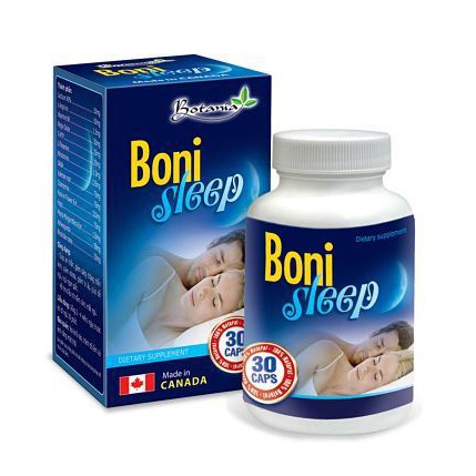 BoniSleep + hỗ trợ giảm căng thẳng thần kinh, giảm stress, giảm lo âu. Giúp an thần, dễ ngủ, ngủ ngon giấc (lọ 30 viên)