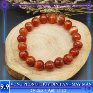 Vòng tay Phong thủy Đỏ may mắn, tài lộc, bình an phù hợp Nam Nữ Mệnh Hỏa, Thổ - Đủ size 8,10,12 ly (mm)