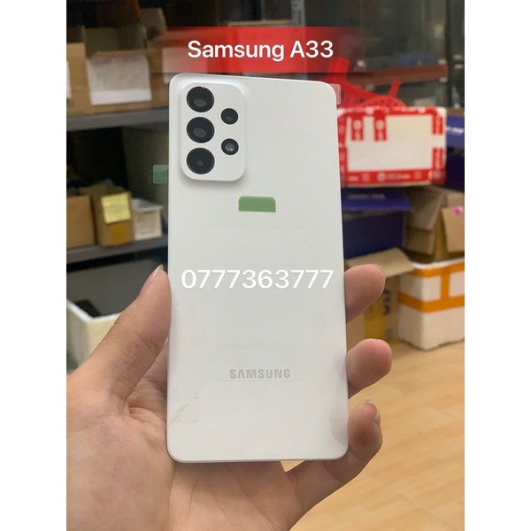 Nắp lưng Samsung A33 new zin hãng kèm kính cam