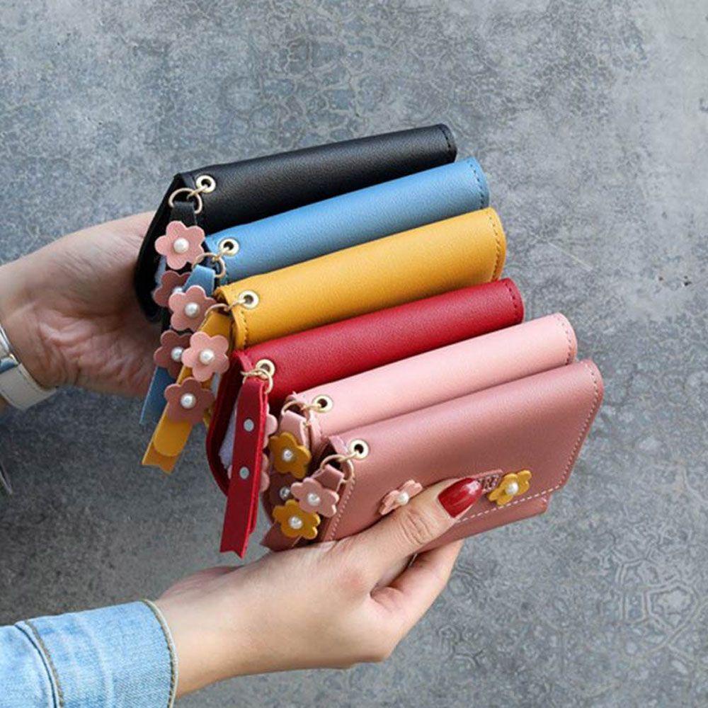 UUMIR Ví Ngắn Đựng Thẻ In Hoa Dễ Thương Cho Nữ