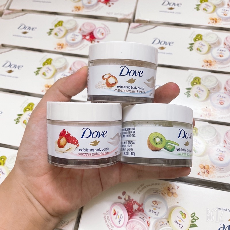 Tẩy da chết body Dove exfoliating body polish siêu sạch thơm hot hit