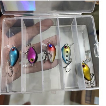 Combo hộp 5 mồi ruồi - Mồi giả ruồi nhỏ chuyên bắt cá rô cá lóc, cá chuối, cá thiểu, cá chim| Cực kỳ phù hợp với cần siê