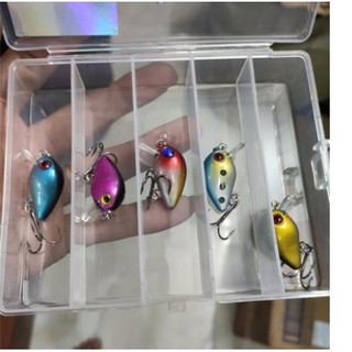 Combo hộp 5 mồi ruồi - Mồi giả ruồi nhỏ chuyên bắt cá rô cá lóc, cá chuối, cá thiểu, cá chim| Cực kỳ phù hợp với cần siê