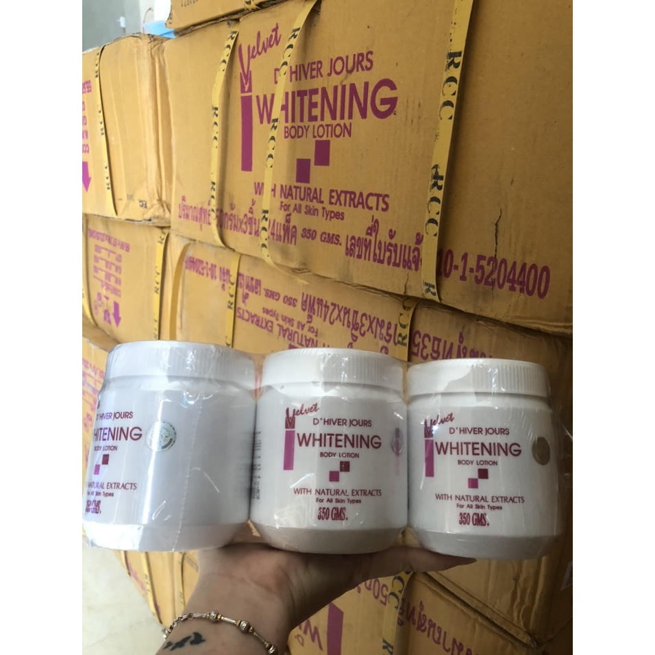 Kem Velvet Whitening Body Lotion  chuẩn Thái Lan hủ 350G
