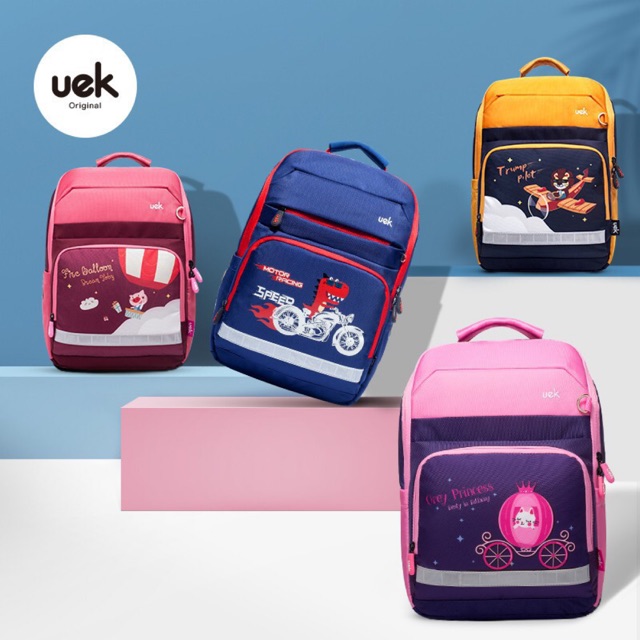 UEK Balo UEK Bag Chống Gù Cao Cấp Cho Bé - Tặng Bộ Dụng Cụ Học Tập - Hàng Chính Hãng - 4 Loại