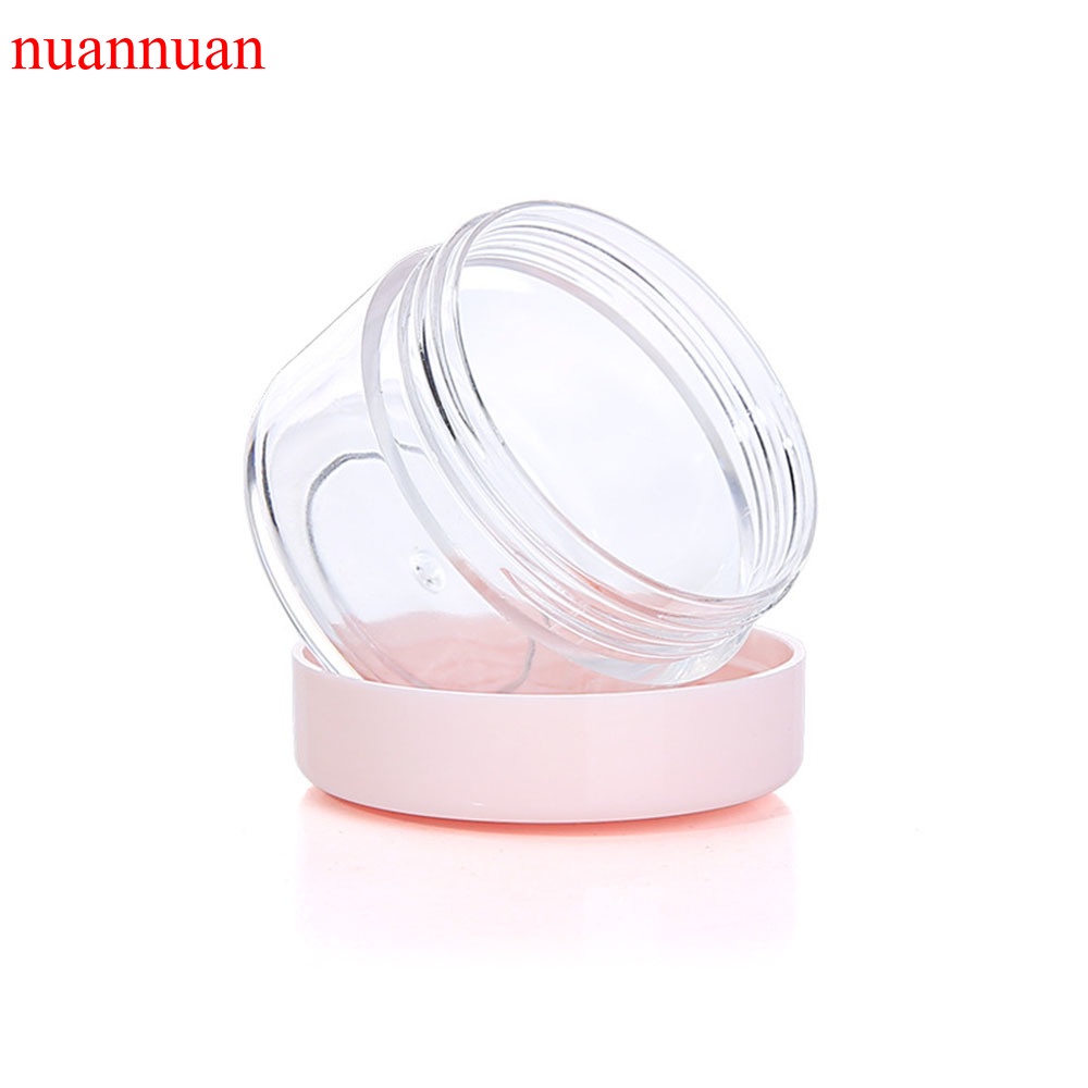 Hộp nhựa trong suốt đựng mỹ phẩm dạng tròn 10g 15g 20g tiện dụng