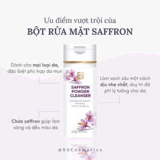 Bột rửa mặt nhụy hoa nghệ tây