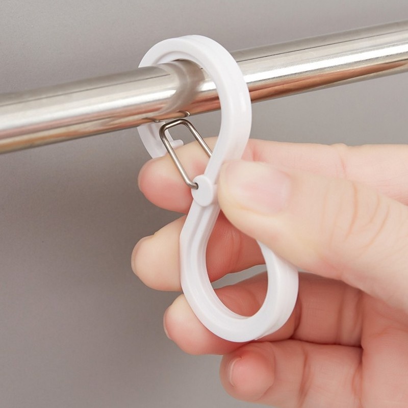 Móc Khóa Nhựa Hình Chữ S Đa Năng Tiện Dụng