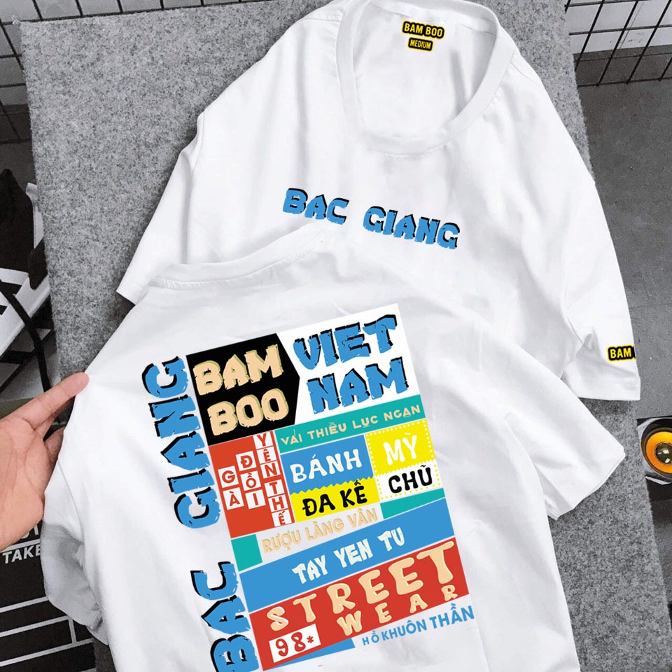 Áo Thun BẮC GIANG Unisex Áo Phông BẮC GIANG BamBoo 63 Tỉnh Thành Việt Nam | BigBuy360 - bigbuy360.vn