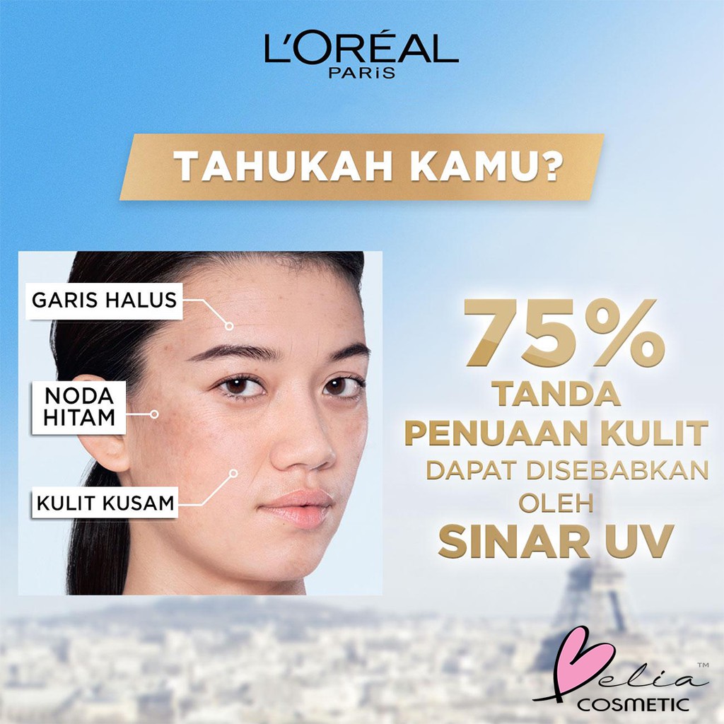 LOREAL L'OREAL (Hàng Mới Về) Serum Chống Nắng Belia L 'Oreal Uv 50ml Spf 50 + Pa + + + Dài Uva