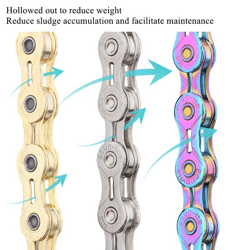 Dây Xích Xe Đạp X9 X10 X11 X12EL Cho KMC Shimano SRAM 9 10 11 12 Tốc Độ 126L