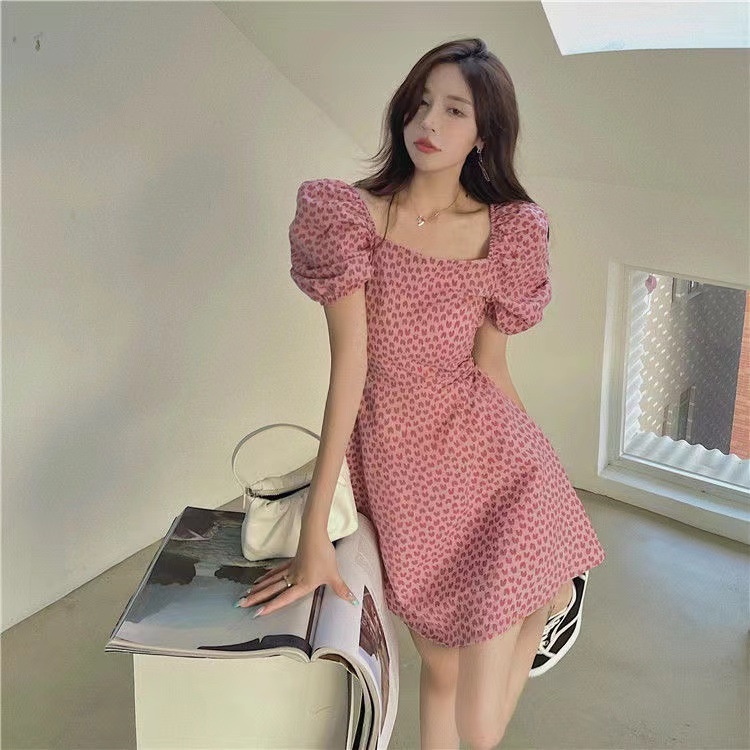 Váy Tay Bồng🌼NaNo Studio🌼 Đầm hồng nữ tính xu hướng thời trang 2021 | BigBuy360 - bigbuy360.vn